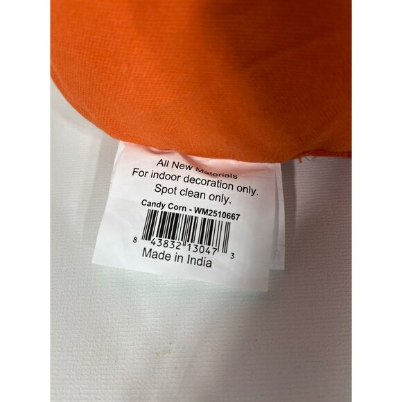 Way To Celebrate 14" CANDY CORN Halloween Throw Pillow - Picture 5 of 10